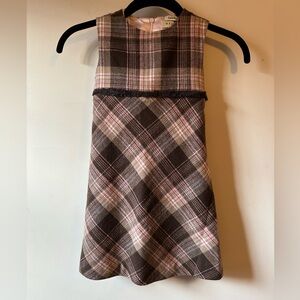 ✨5/$25 Vintage Neiman Marcus Helena 60s Inspired Plaid Dress Spring Easter